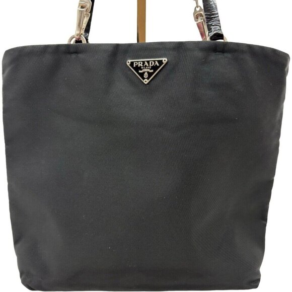 Authentic PRADA Tessuto Mini Bag Black Pink Hand Bag Nylon #36635194 - Picture 2 of 12